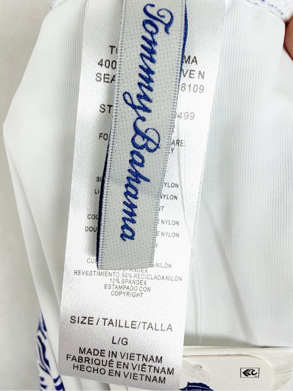 Tommy Bahama Terrazzo Tile Mountain Bluebell Tankini Swimsuit Set Blue White UV - Picture 8 of 15